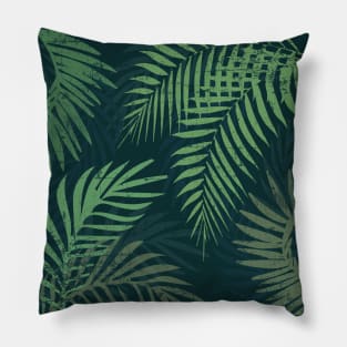 Tropical palm tree print Pillow