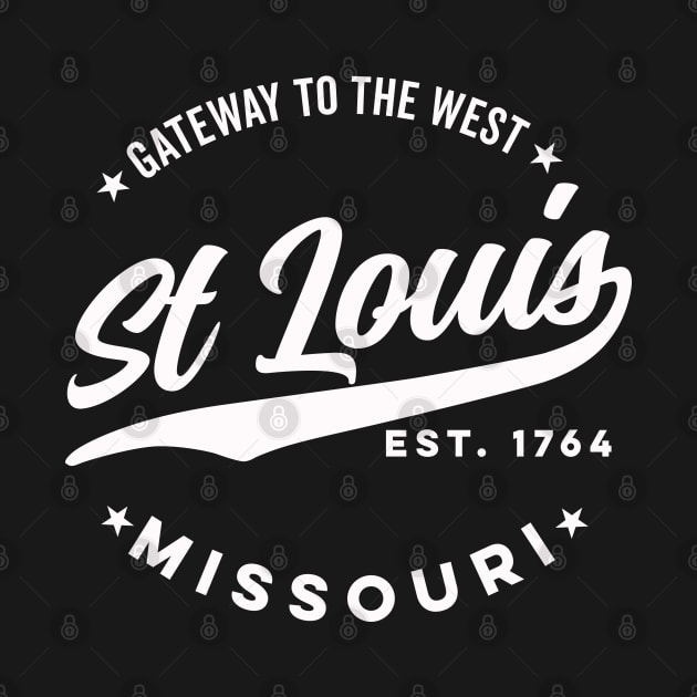 Vintage St Louis Missouri Gateway to the West USA City by DetourShirts