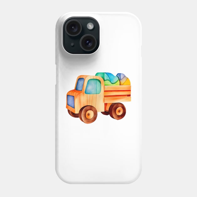 Watercolor Children Toy #7 Phone Case by Chromatic Fusion Studio