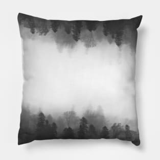 Up is Down Forest Black & White // Bilcos Designs Pillow