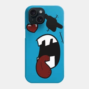 Cool pirate in love face Phone Case