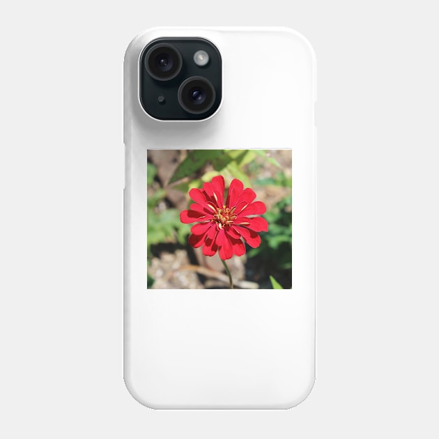 Single Red Flower Phone Case by Cynthia48