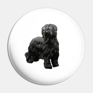 Briard Dog -Black Briard Pin