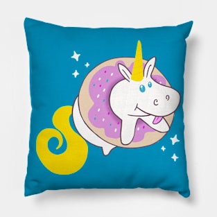 Unicorn Stuck in Donut Pillow