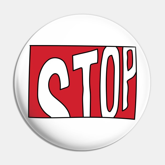 Stop sign Pin by abstractsmile