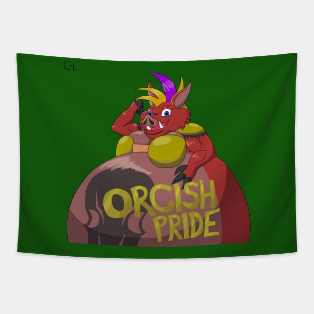 Orcish Pride Tapestry by Cyborg-Lucario