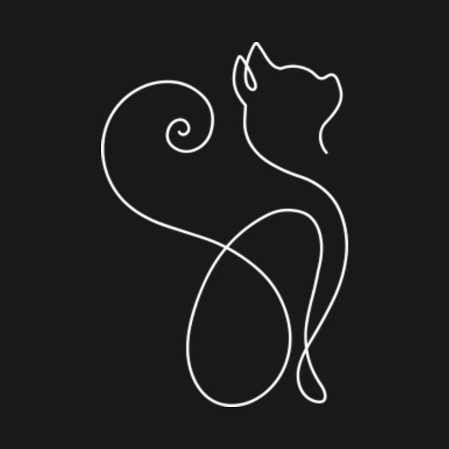 Minimalist Cat Minimalism Line Art
