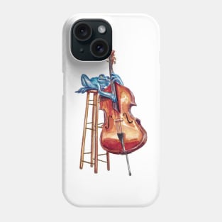 jazz bassist frog Phone Case