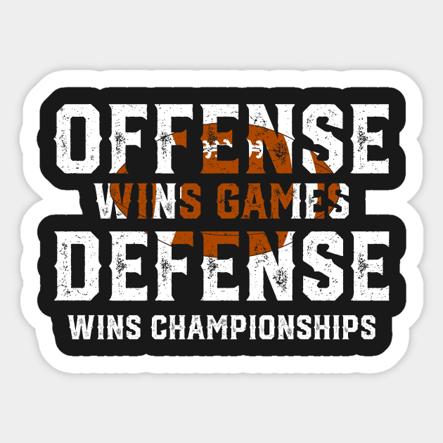 Offense Wins Games Defense Wins Championships - Funny Football Shirts V  Neck T Shirt by mrsmitful