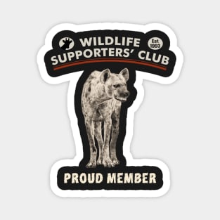 Spotted Hyena Wildlife Supporters' Club Magnet