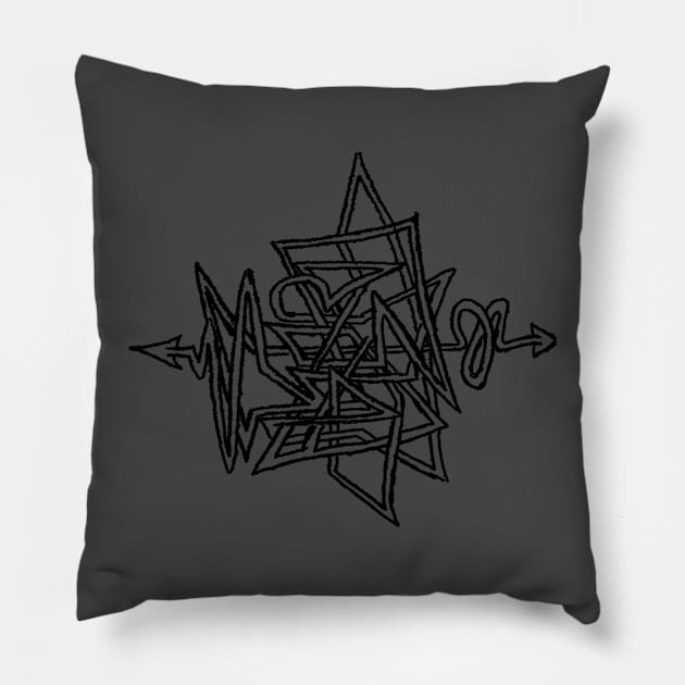 Graffiti 15.1 Pillow by T-850