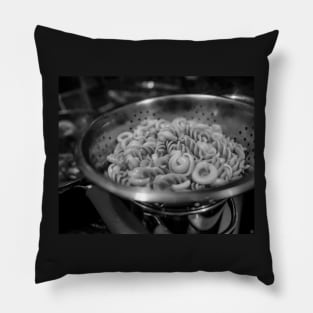 Pasta draining in a colander Pillow