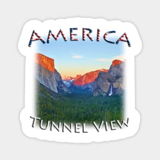 America - Yosemite Tunnel View Magnet