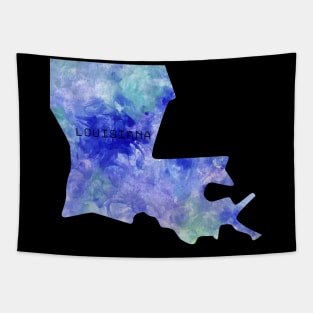 louisiana state map watercolor Watercolour Baton Rouge Tapestry