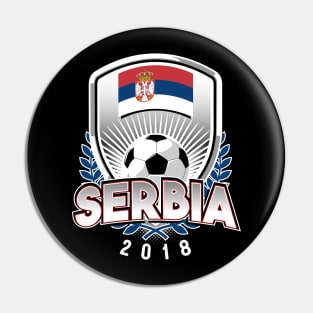 Serbia Soccer 2018 Pin