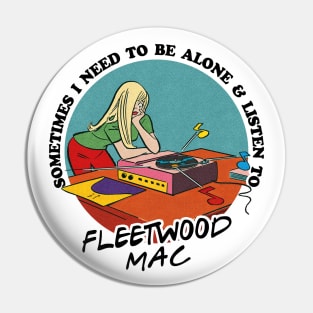 Fleetwood Mac / Vinyl Obsessive Fan Design Pin