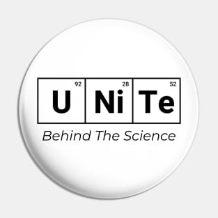 Unite Behind The Science Pin