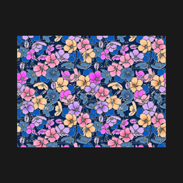 Pastel Flowers by FloralPatterns