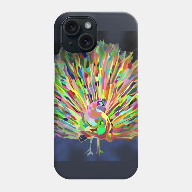 Striking Colorful Peacock Phone Case by ThisNastyWomanVotes