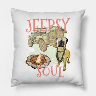 Jeepsy Soul Vintage-Look Pillow