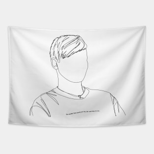 Louis Tomlinson Lineart Tapestry