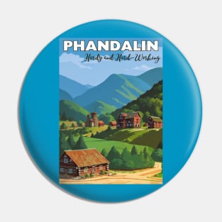 Phandalin Tourism Poster - Sword Coast D&D Art Pin