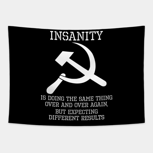 Insanity is doing the same thing over and over again, but expecting different results Tapestry by Styr Designs