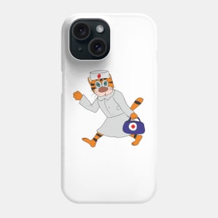 Funny cat doctor Phone Case