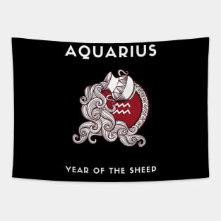 AQUARIUS / Year of the SHEEP Tapestry