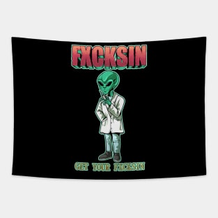 FXCKSIN Alien Artwork Tapestry