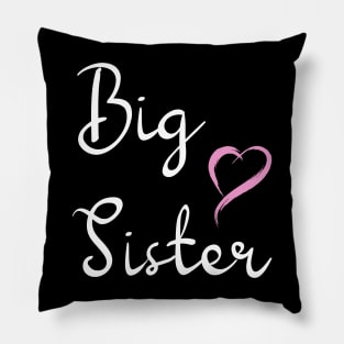 Big Sister T-Shirts: Announce Your Big Sis Status! Perfect for Everyday Wear, Available in Sizes from Toddler to Big Girl. Get Promoted to Big Sis with Style! Pillow