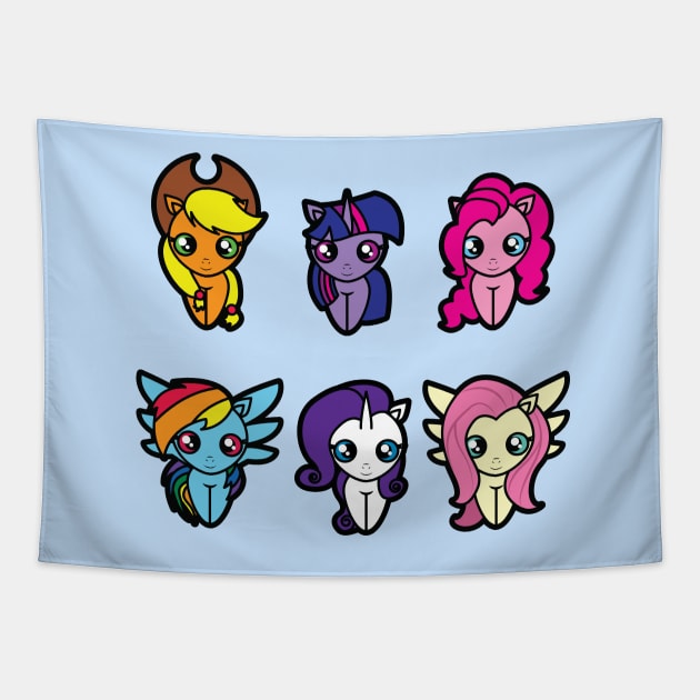 My Little Pony Tooniefied Tapestry by Tooniefied