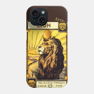 the astrological tarot – leo, le lion Phone Case