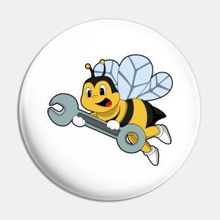 Bee as Mechanic with Wrench Pin