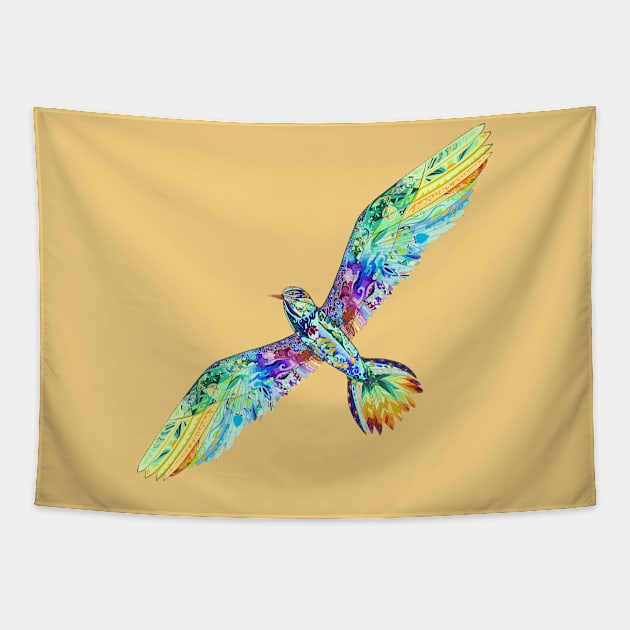 Flying Bird Tapestry by Seraphine