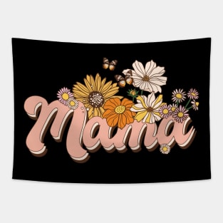 Floral Retro Mama Gift Tapestry