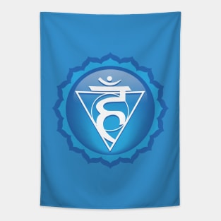 Throat: Vishuddha Chakra Symbol - 10 Tapestry