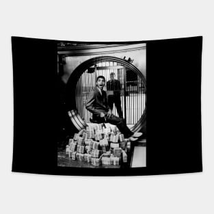 Muhammad ali with all of the winnings Tapestry