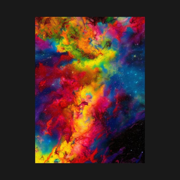 Trippy Tie Dye Nebula Galaxy by Trip Tank