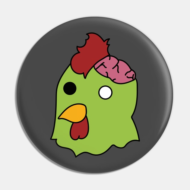 Zombie Chicken Pin by mymessyworld