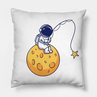 Star Fishing Astronaut Pillow