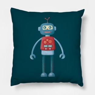 Retro Robot Pillow