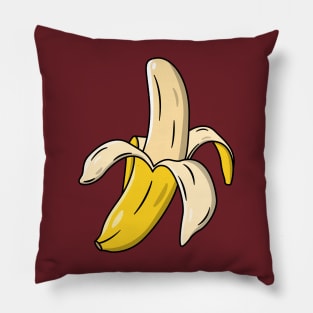 Half Peeled Banana Pillow