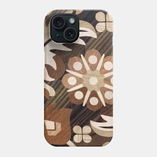 wood mosaic Phone Case