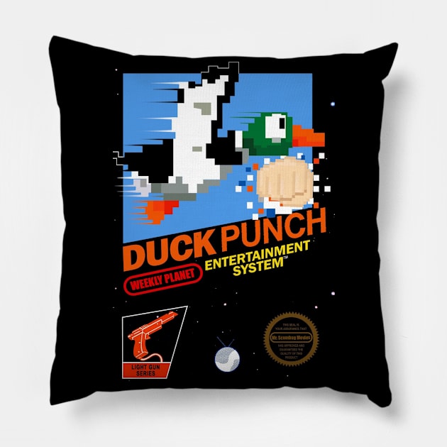 Duck Punch Pillow by Joecovas