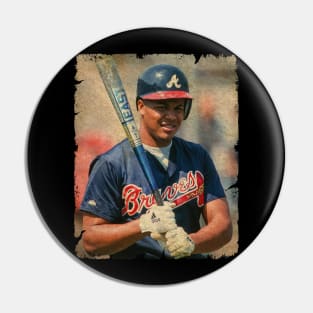 Andruw Jones - 8 for 20 With 2 Home Runs and 6 RBIS During The World Series, 1996 Pin