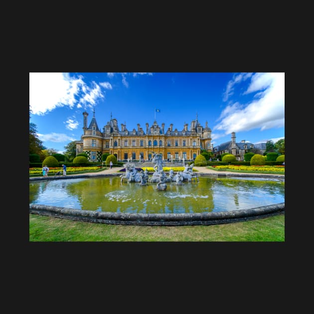 The Pond and Manor at Waddesdon by BrianPShaw