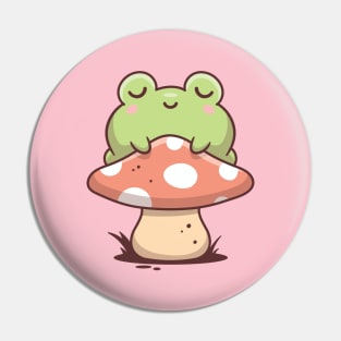 Sleepy Frog Pin