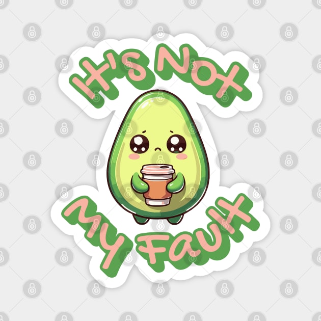 Millennial Coffee And Avocado Toast Economy Magnet by Yesteeyear