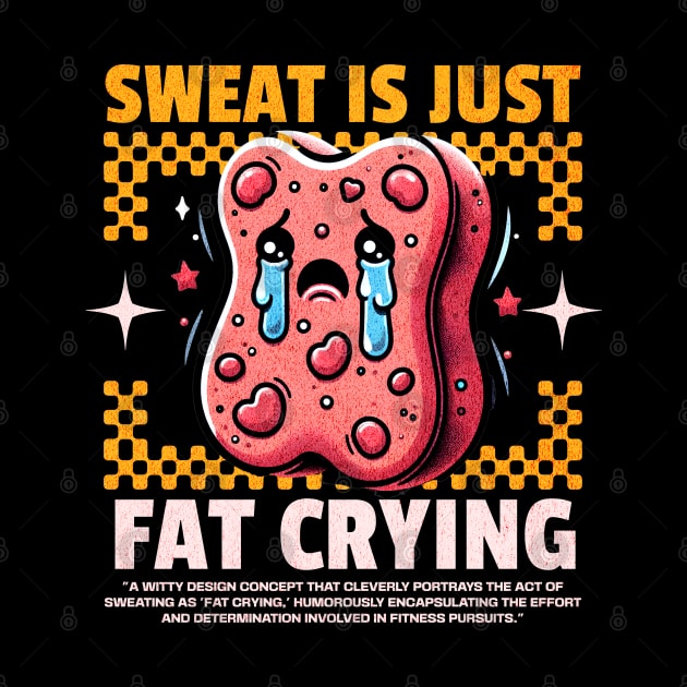 Funny Gym, Sweat  is Just Fat Crying by Create Magnus